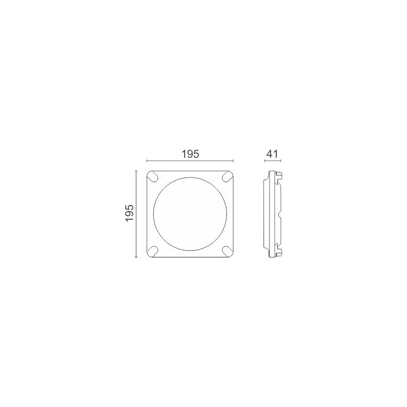 Spotlight Led Φωτιστικό Οροφής 12W 4000K Λευκό (5868)