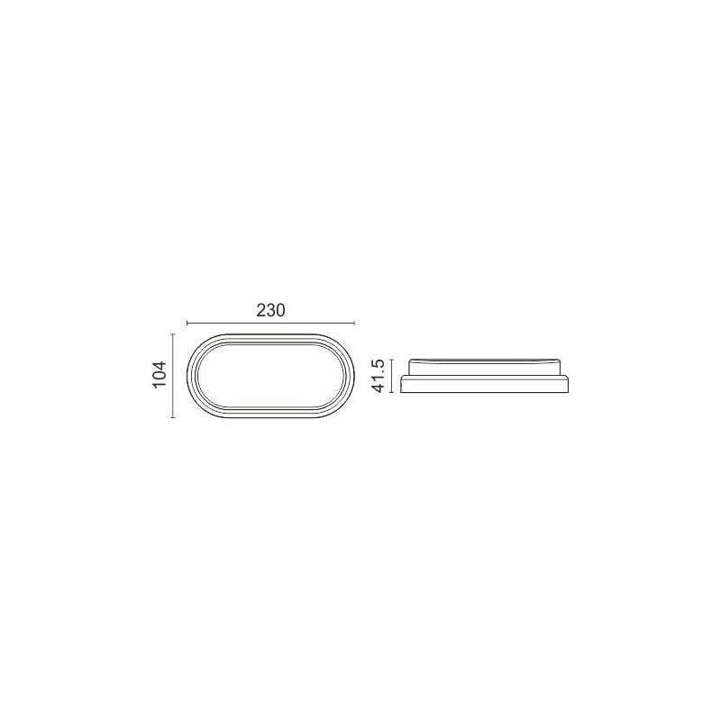 Spotlight Επιτοίχιο Led Φωτιστικό 18W 4000K Λευκό (5680)