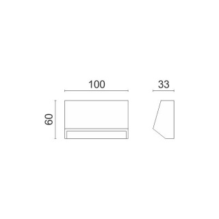 Spotlight Επιτοίχιο Led Φωτιστικό 1.5W 4000K Γκρι (5922)