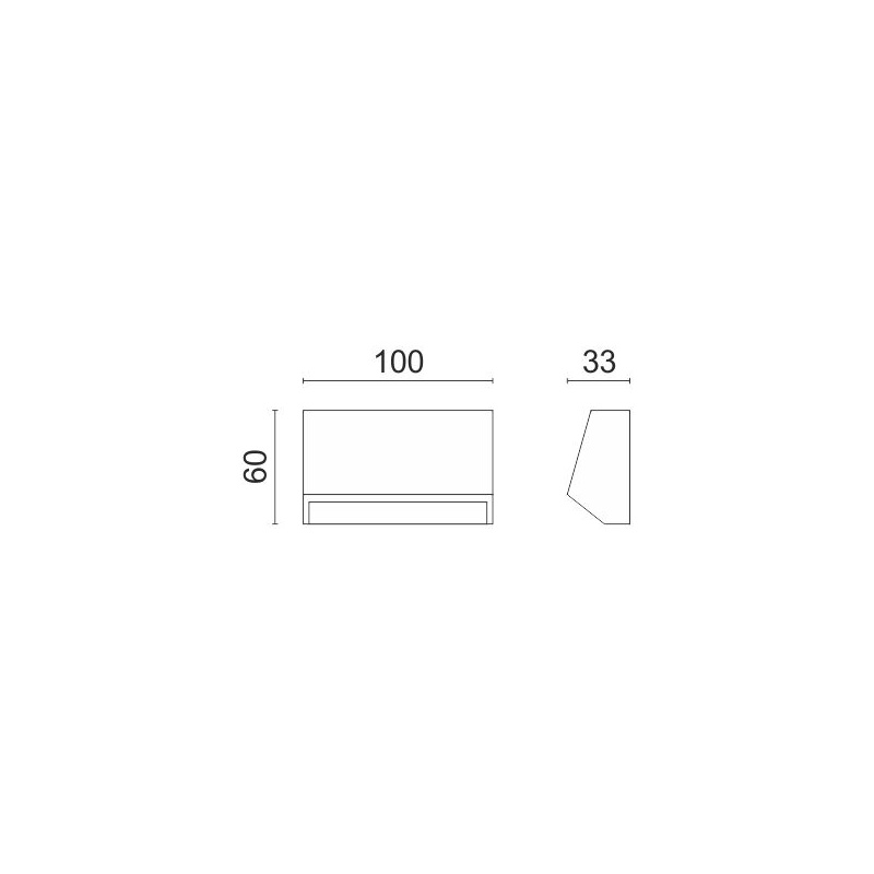 Spotlight Επιτοίχιο Led Φωτιστικό 1.5W 4000K Γκρι (5922)