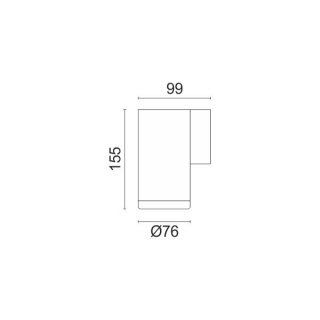 Spotlight Επιτοίχιο Led Φωτιστικό 4W 4000K Γκρι (5925)