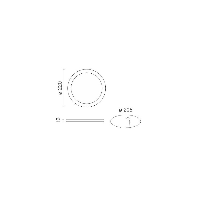 Spotlight LED SMD Slim panel 20W 180° 3000K (5426)