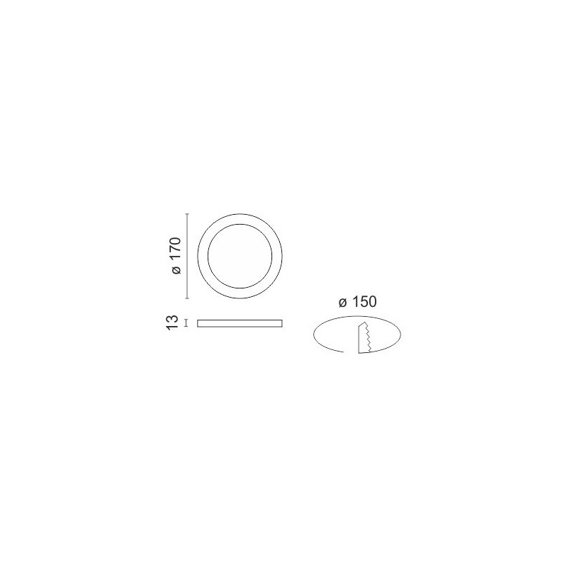 Spotlight LED SMD Slim panel 12W 140° 4000K (5469)