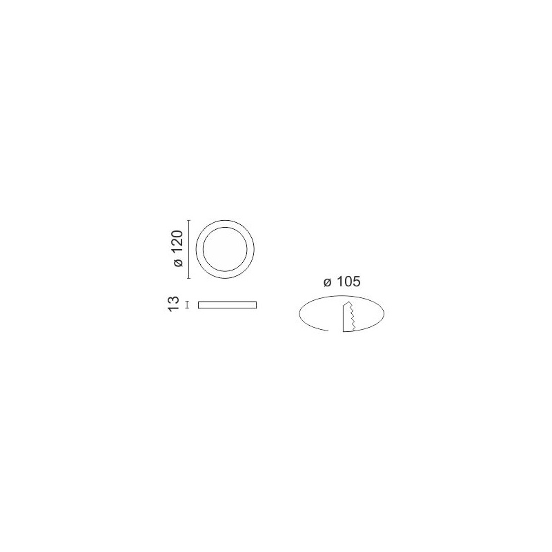 Spotlight LED SMD Slim panel 6W 140° 4000K (5237)