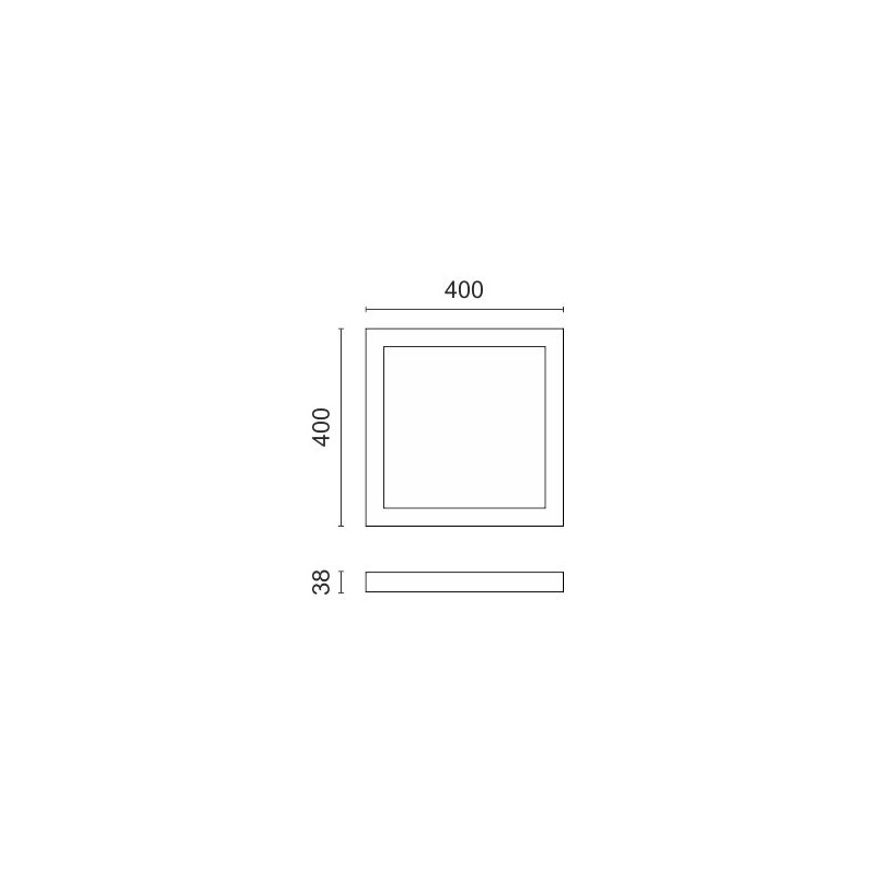 Spotlight Led SMD Slim panel 36W 140° 4000K (5261)