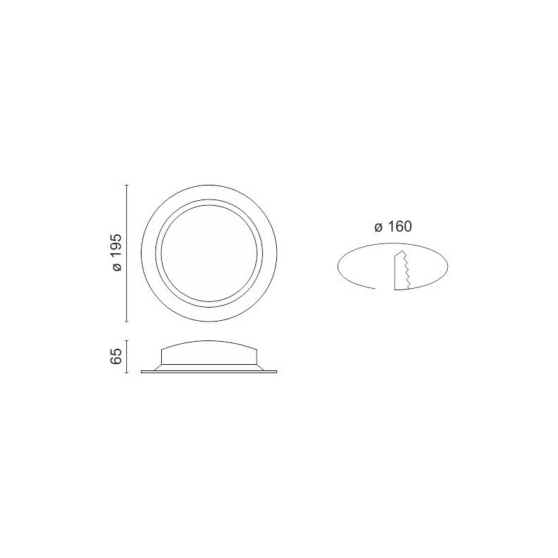 Spotlight Στεγανό Led SMD Slim panel 24W 140° 4000K (5468)