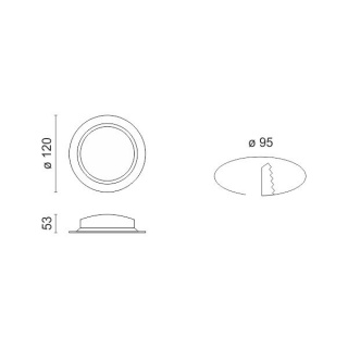 Spotlight Στεγανό Led SMD Slim panel 12W 140° 4000K (5467)