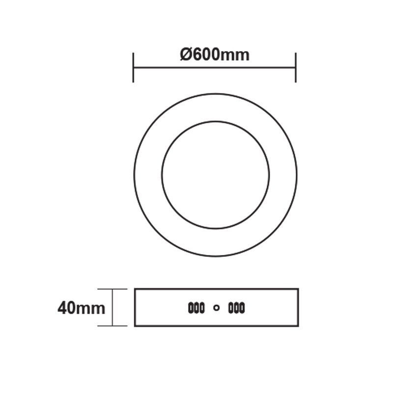 LED SMD panel ARCA 48W 120° 3000K (ARCA4830RW)