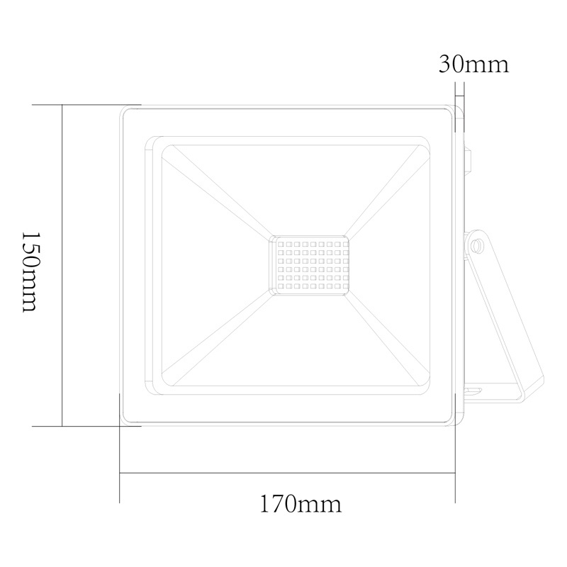 LED SMD προβολέας Q 50W 110° 4000K (Q5040)