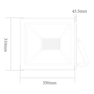 LED SMD Λευκός προβολέας Q 150W 110° 4000K (Q15040W)