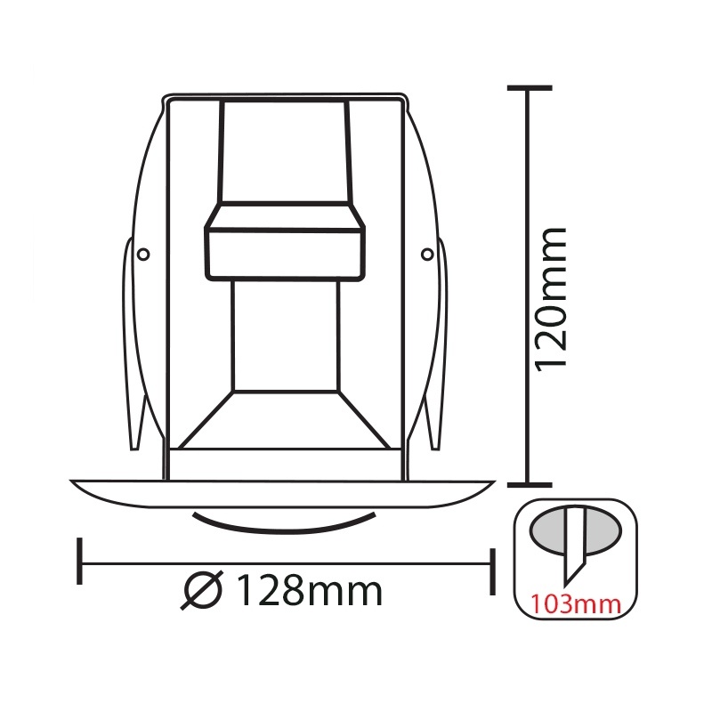 Σποτ Χωνευτό Στρογγυλό R80 E27 Νίκελ Ματ (AC.045R80NM)