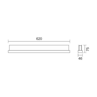 Spotlight Led Επιτοίχιο Φωτιστικό Μπάνιου 14W 4000K (6218)