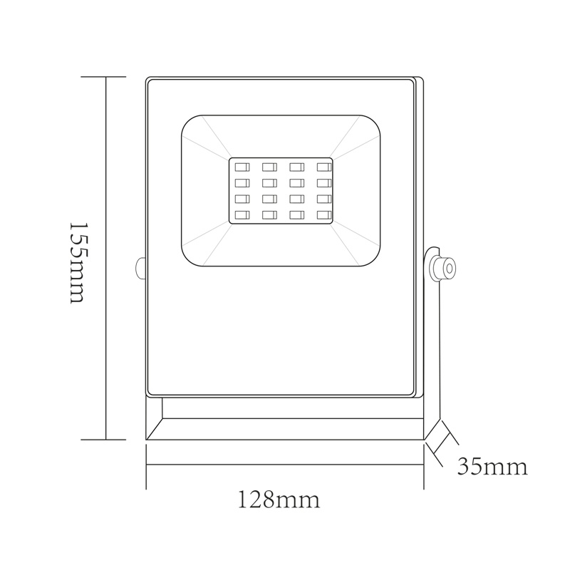 LED SMD προβολέας Q 10W 110° RGB + 6000K (Q10RGBW)