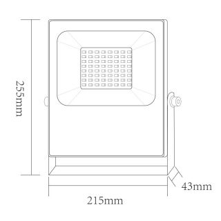 LED SMD προβολέας Q 50W 110° RGB + 6000K (Q50RGBW)